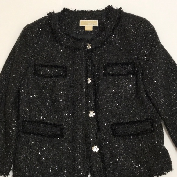 Michael Kors boucle paillette sequins suit. - Picture 2 of 8